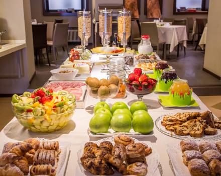 Frühstücksbuffet, 3-Sterne-Hotel Genua - Hotel Metropoli